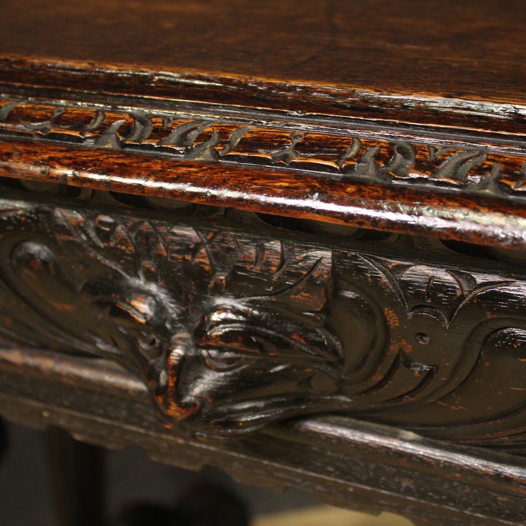 Renaissance Style Writing Desk From The First Half Of The 20th Century-photo-3