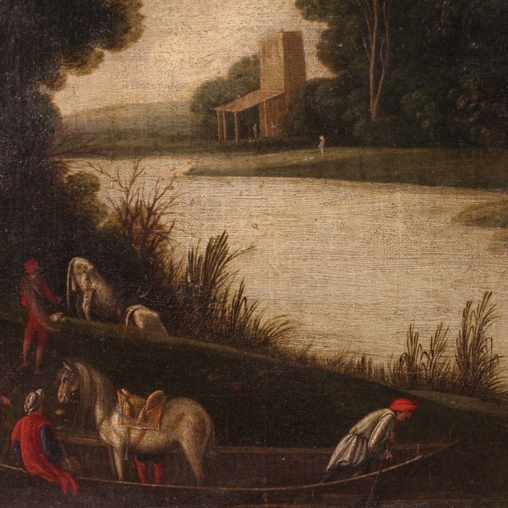 Landscape With Figures From The First Half Of The 18th Century-photo-1