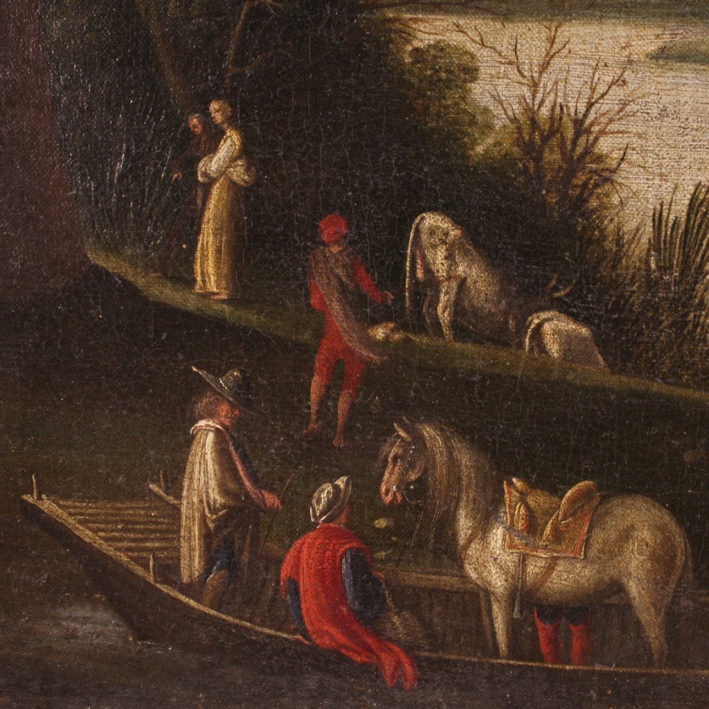 Landscape With Figures From The First Half Of The 18th Century-photo-7