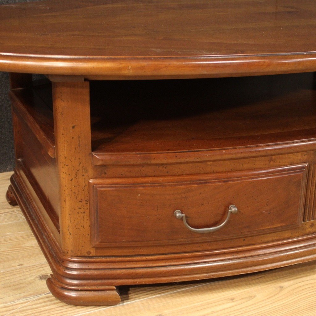 French Coffee Table In Cherry And Fruitwood-photo-8