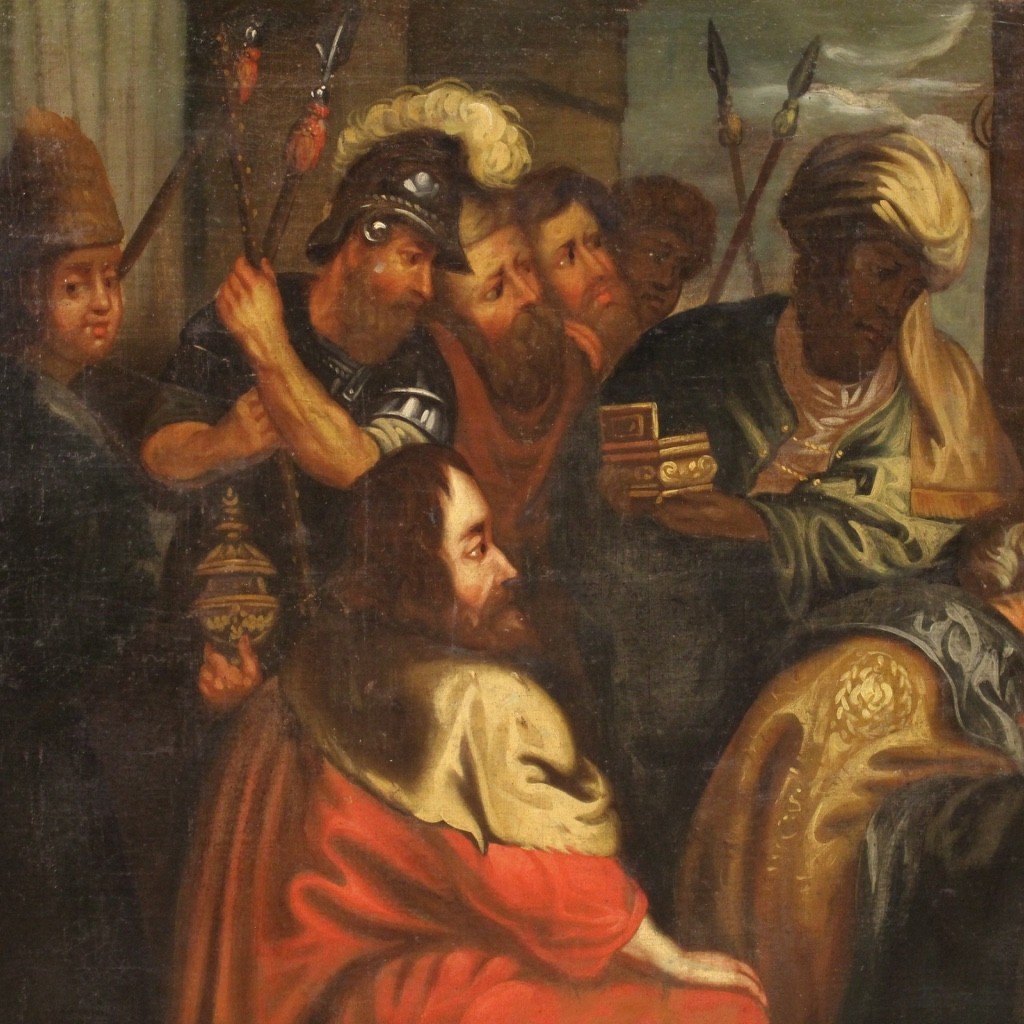 Religious Painting Adoration Of The Magi From The 18th Century-photo-8