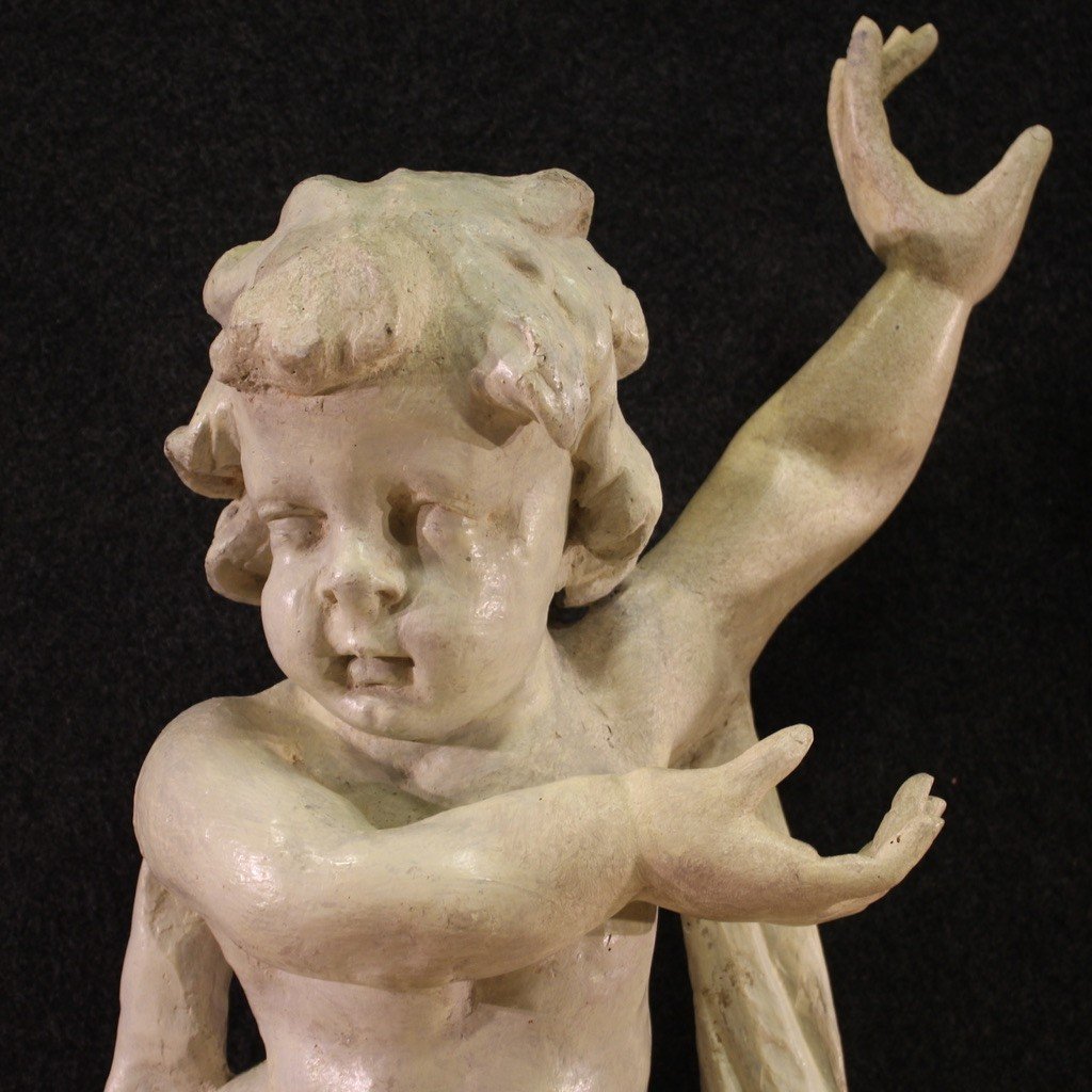 Pair Of 18th Century Cherub Sculptures-photo-3