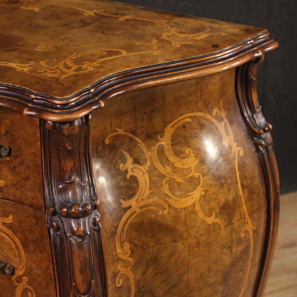 Commode Italienne Marquetée Du 20ème Siècle-photo-6