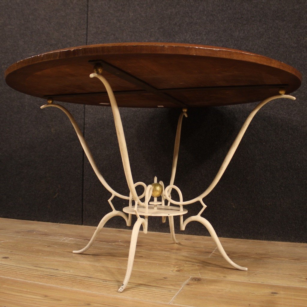 Table Basse De Design Français En Métal Peint Des Années 60-photo-5