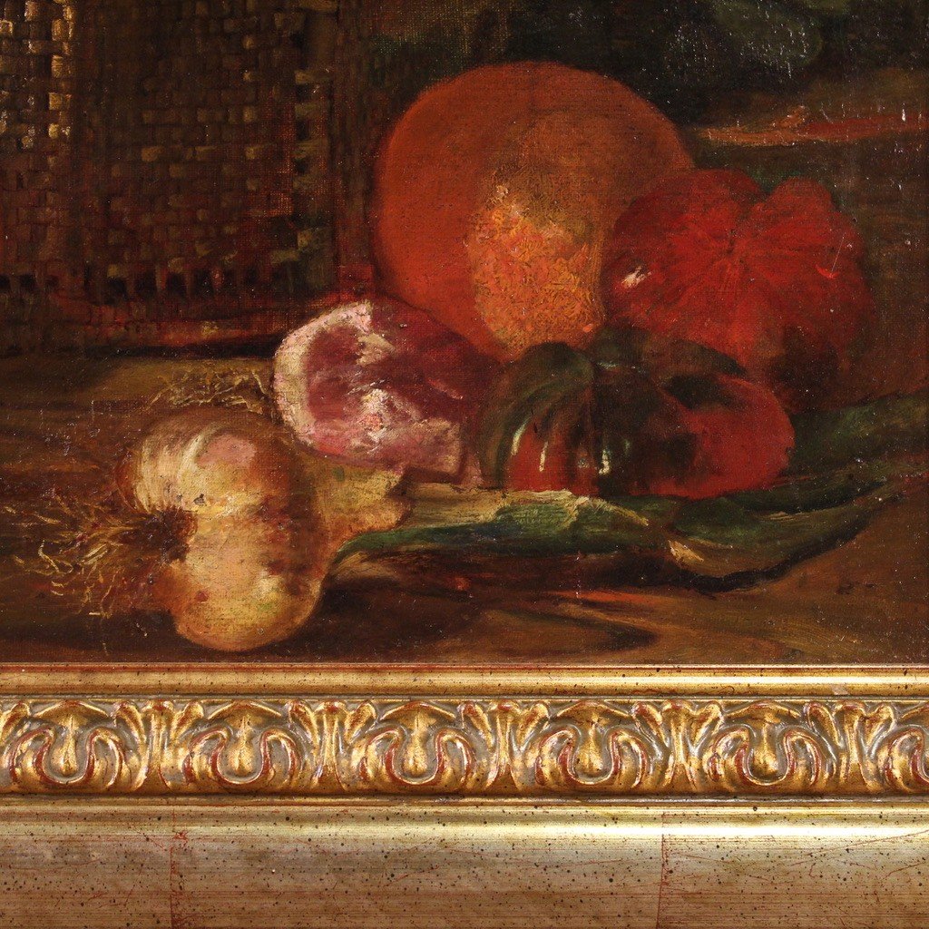 Antique Still Life Painting Dated 1883-photo-4