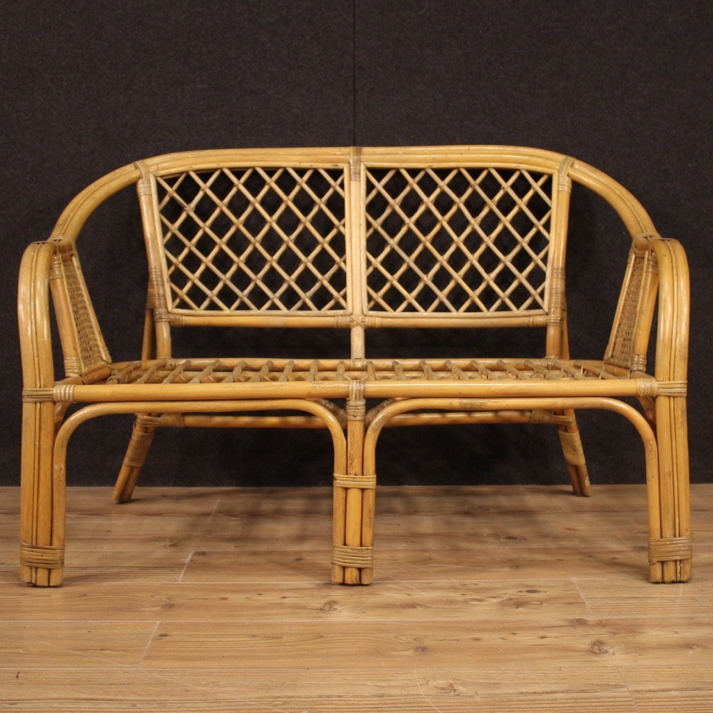 Italian Wicker Sofa-photo-1