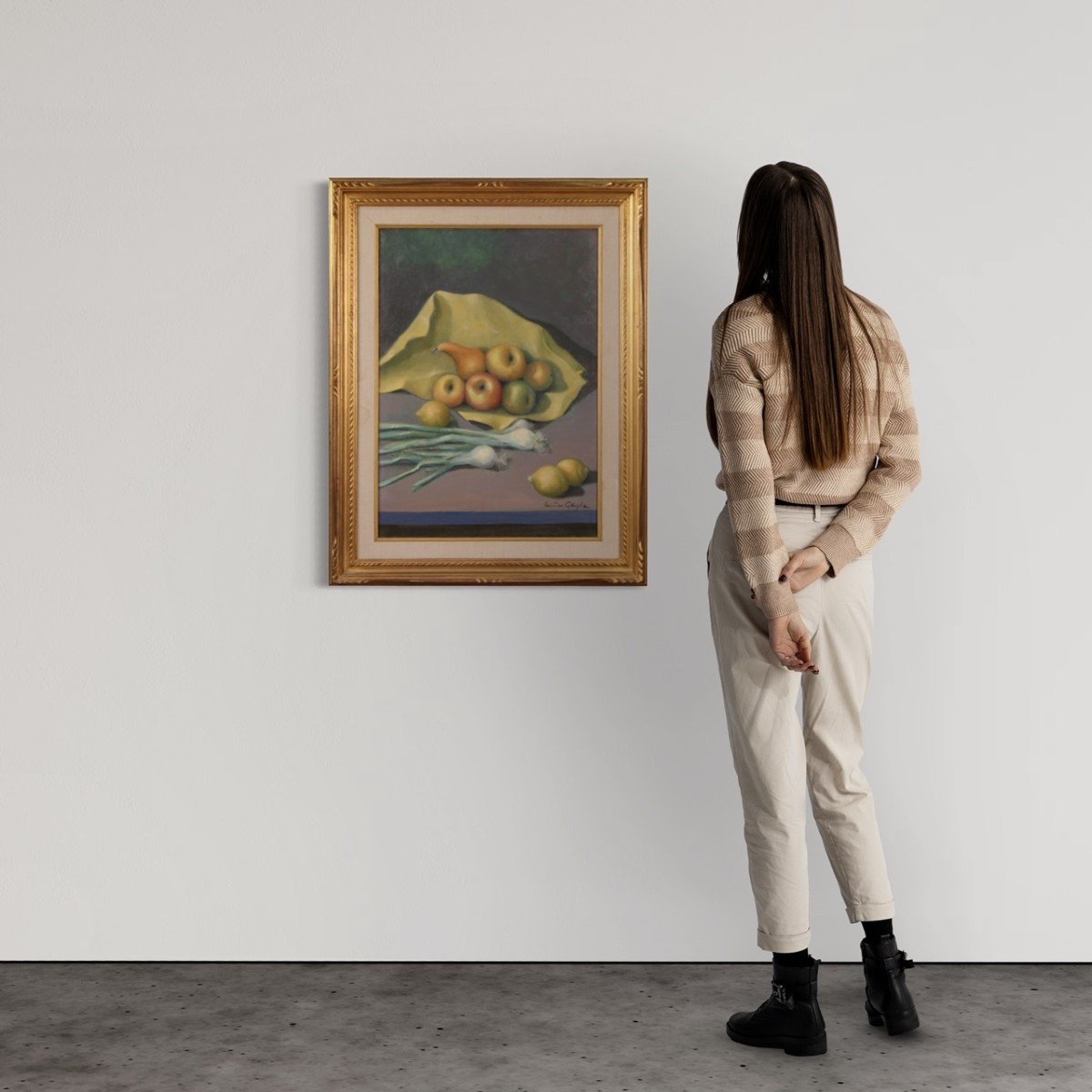 Tableau Italien Nature Morte Signée Par Valentino Ghiglia-photo-4