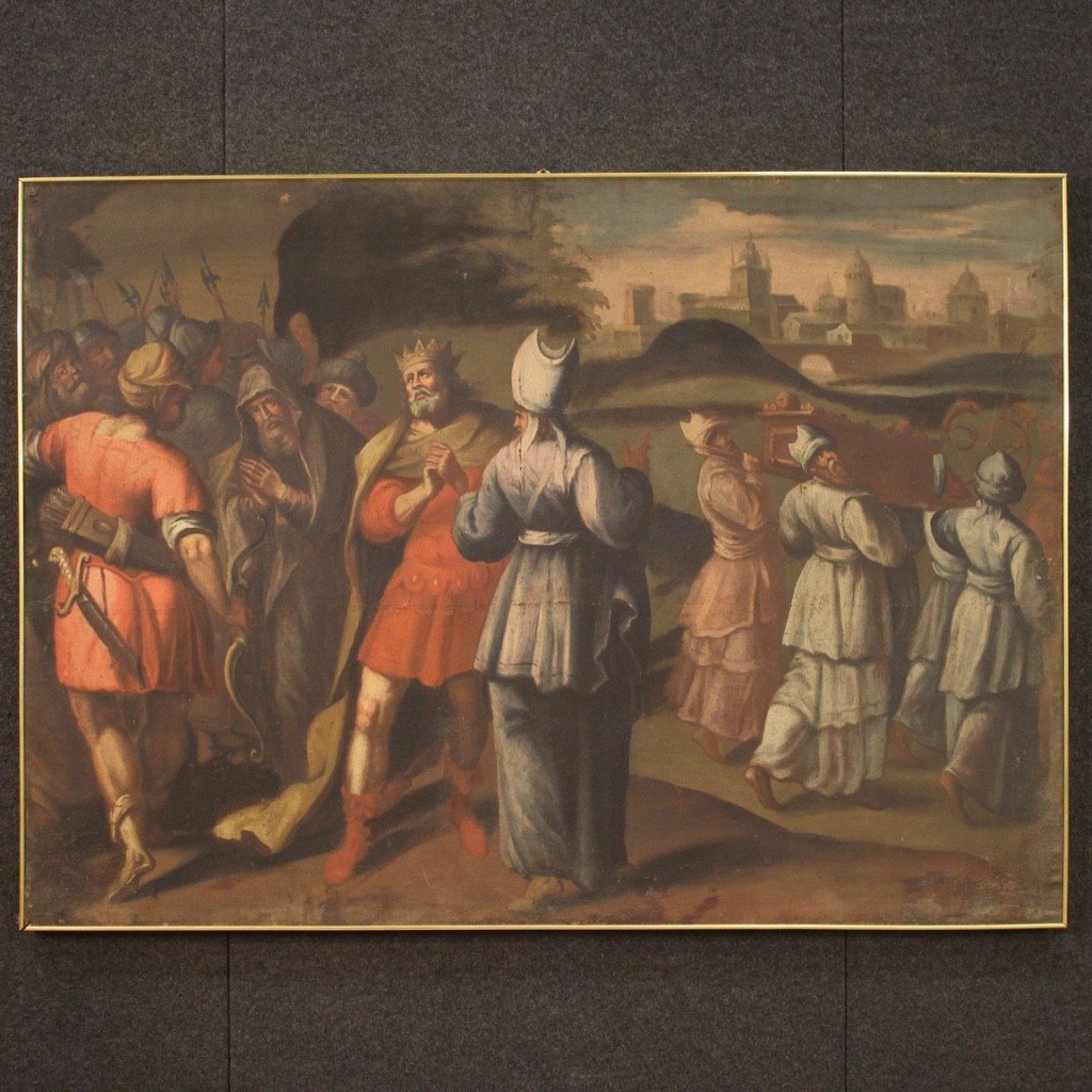 Grand Tableau Italien Du 18ème Siècle-photo-2