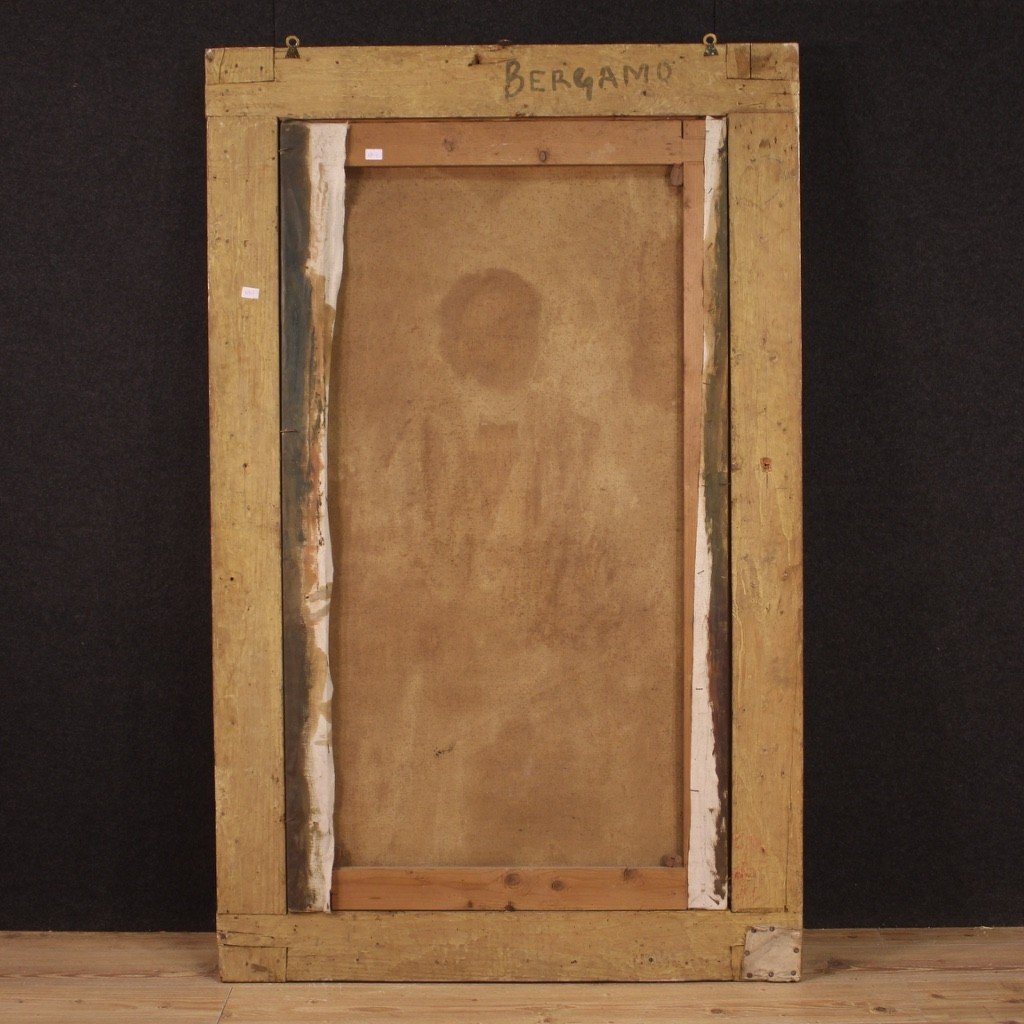 Italian Painting Signed Agazzi And Dated 1908-photo-1