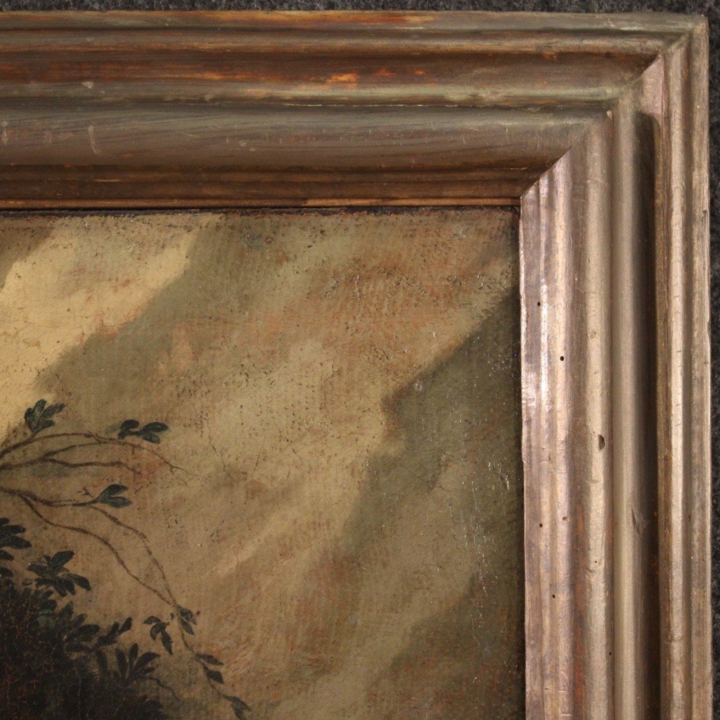 Painting Landscape Pastoral Scene From The 18th Century-photo-2