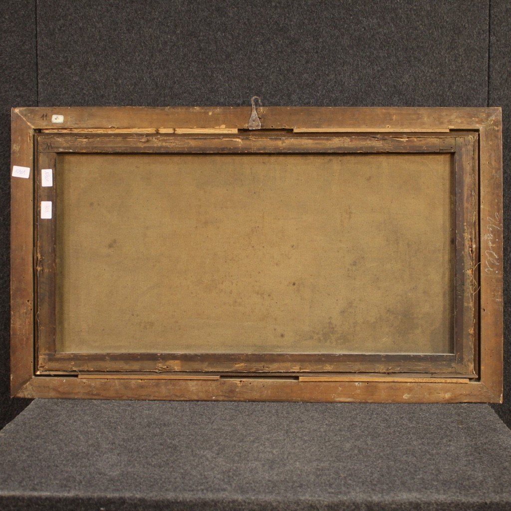 Painting Landscape Pastoral Scene From The 18th Century-photo-3