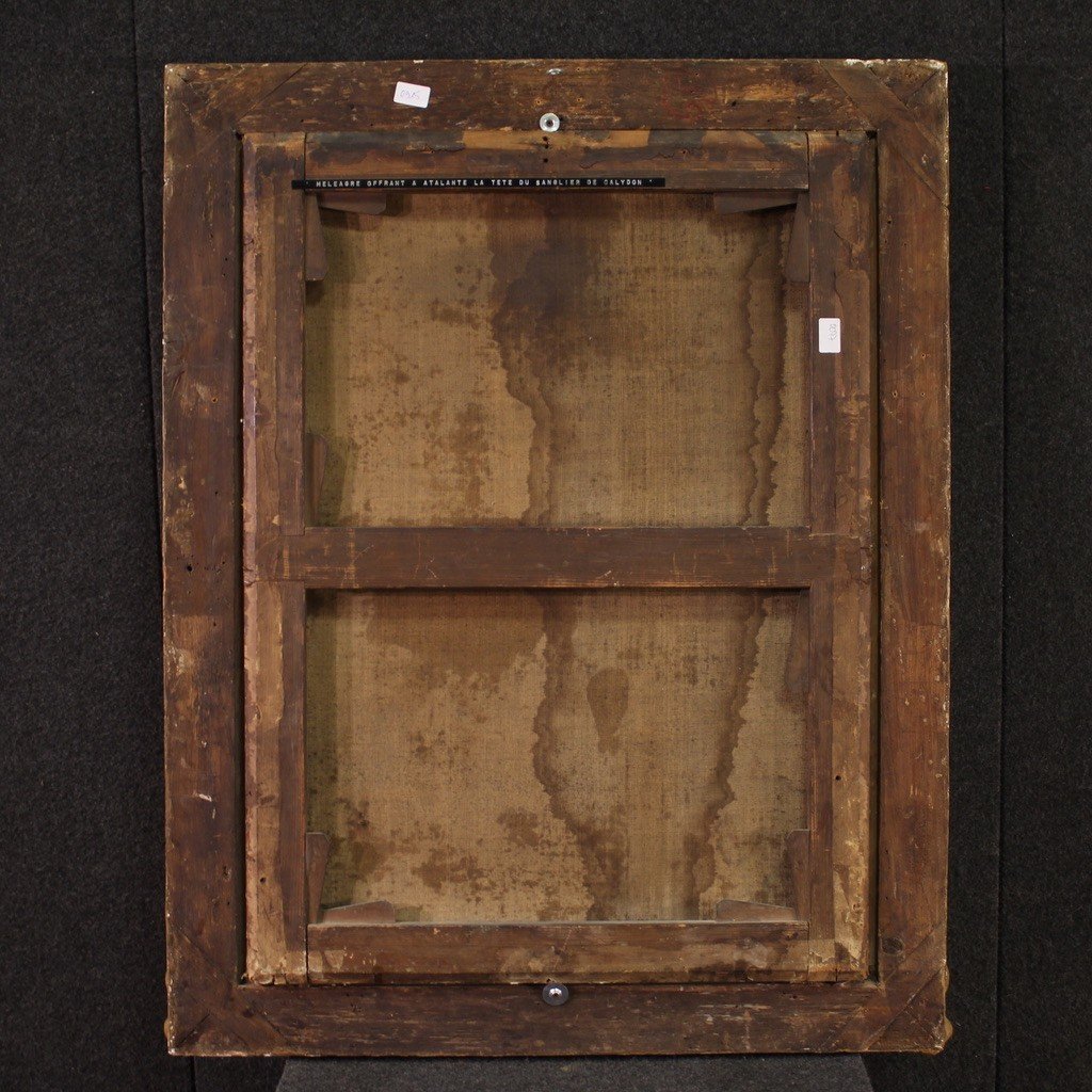 Peinture Mythologique Du 17ème Siècle, Méléagre Offre La Tête Du Sanglier à Atalante-photo-3