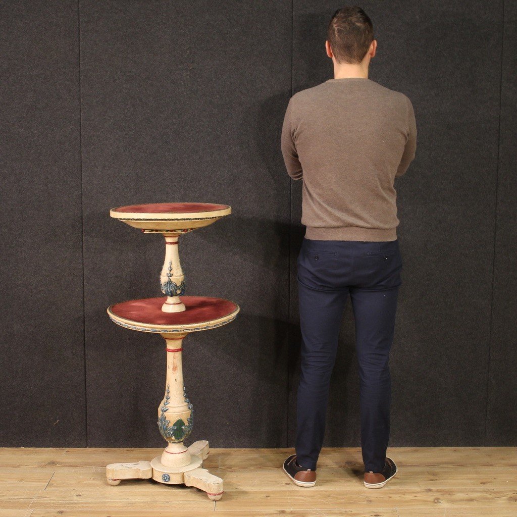 Lacquered Wood Italian Etagere From The First Half Of The 20th Century-photo-2