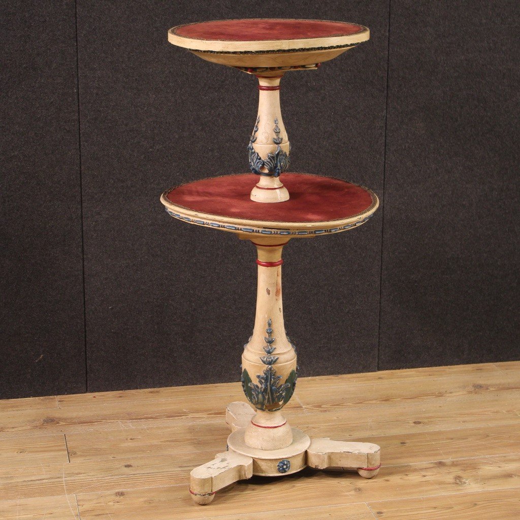 Lacquered Wood Italian Etagere From The First Half Of The 20th Century