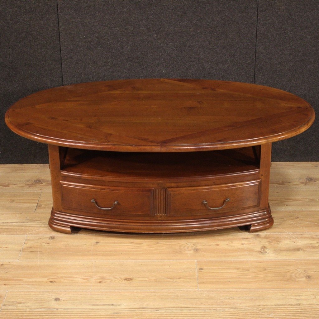 Table Basse Française En Bois Du 20ème Siècle-photo-2