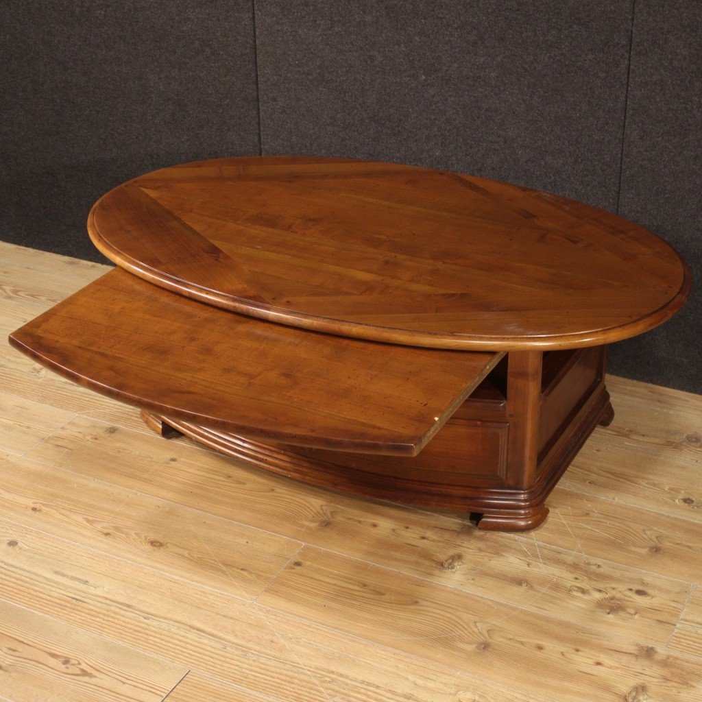 Table Basse Française En Bois Du 20ème Siècle-photo-5