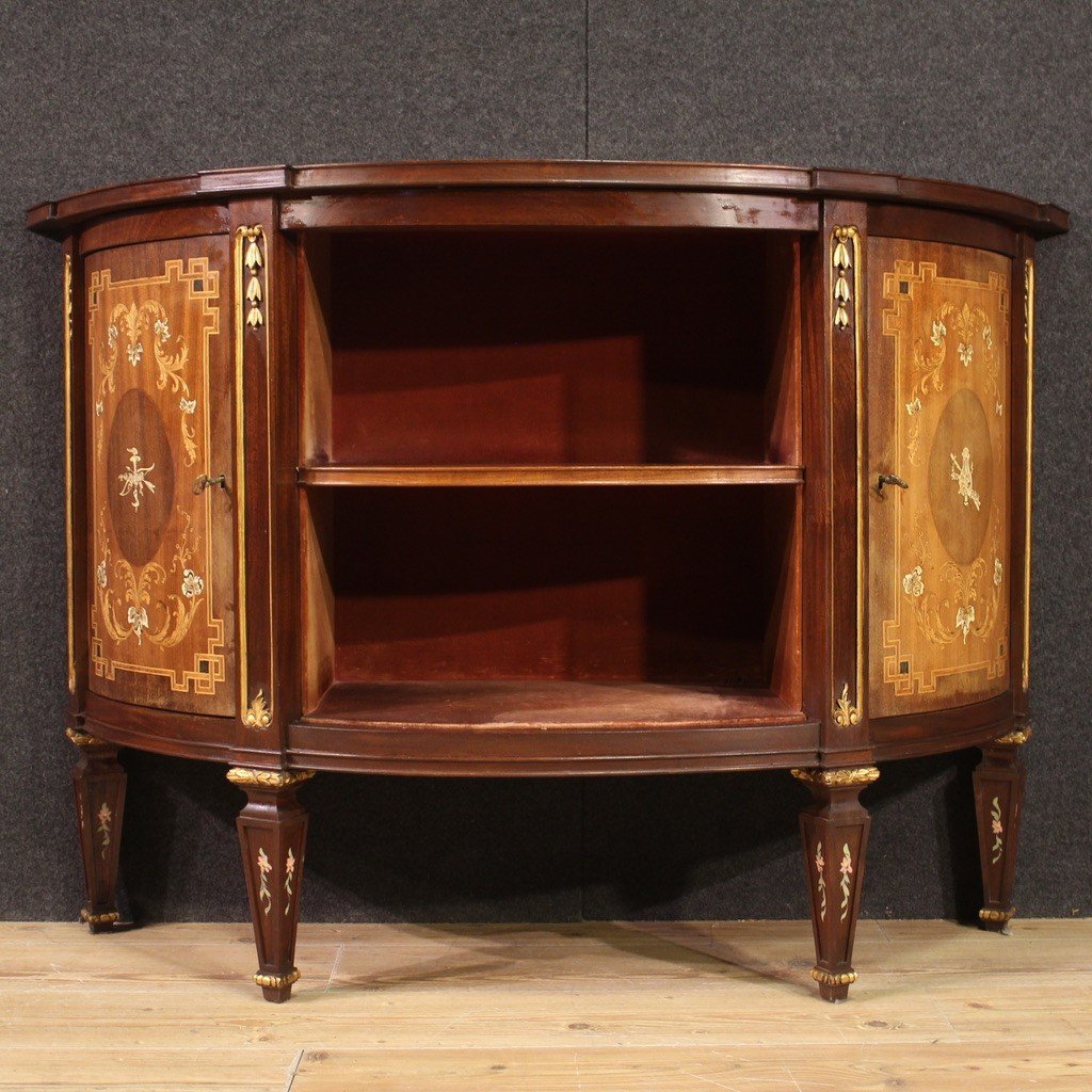 Elegant Louis XVI Style Inlaid Sideboard-photo-3