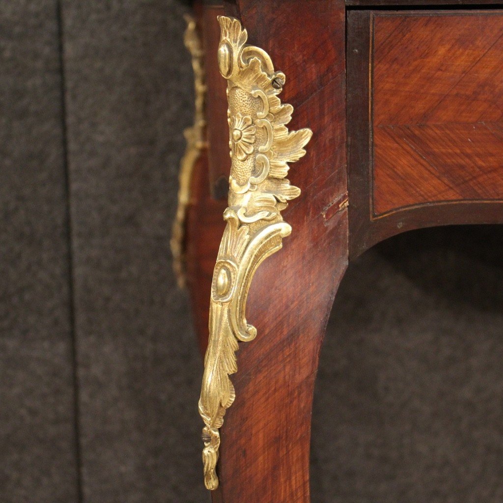French Inlaid Writing Desk From The 20th Century-photo-4