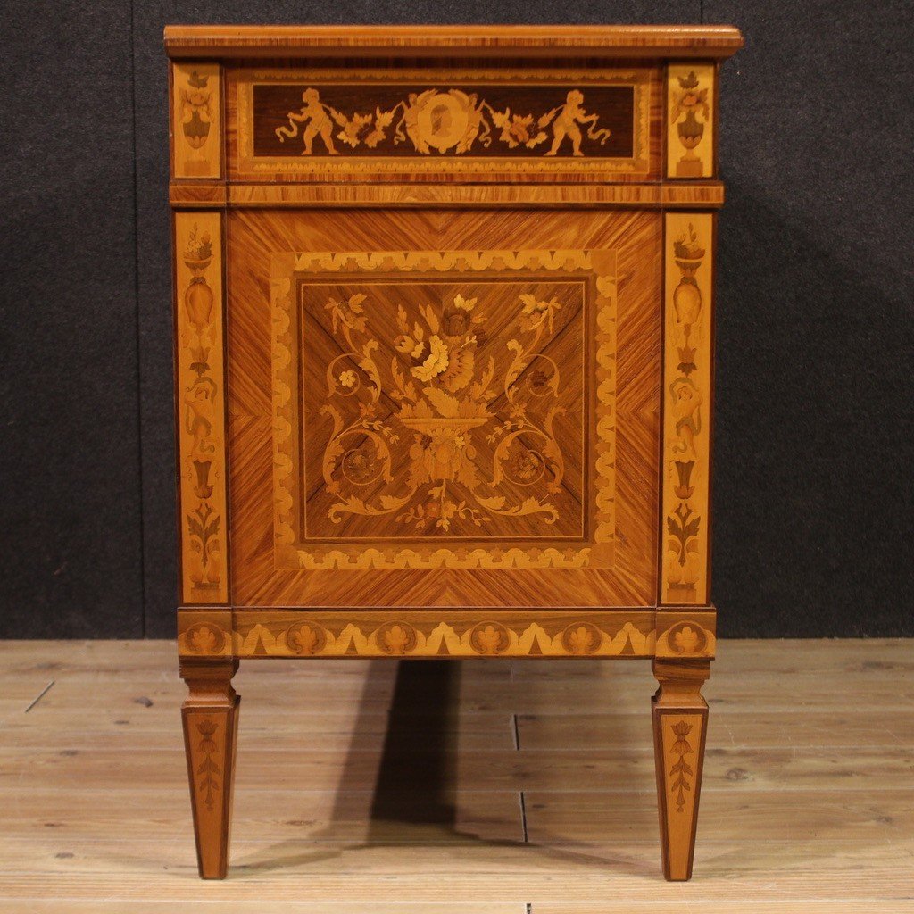 élégante Commode De Style Louis XVI Du 20ème Siècle-photo-6