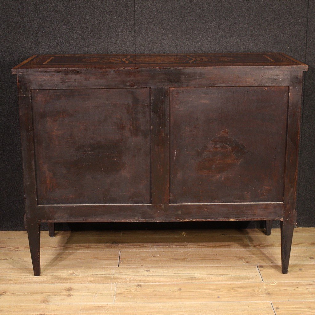 Commode Marquetée De Style Louis XVI-photo-3