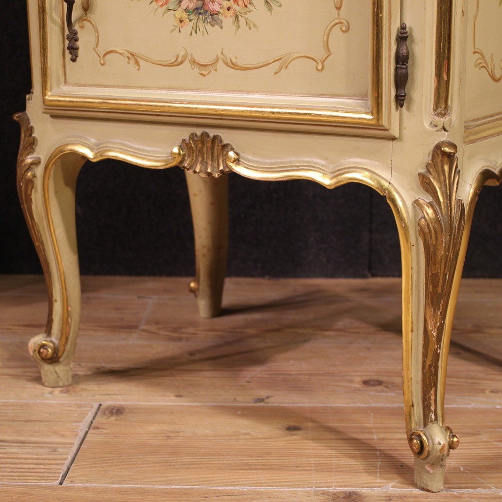 Pair Of 20th Century Lacquered Wooden Bedside Tables-photo-4
