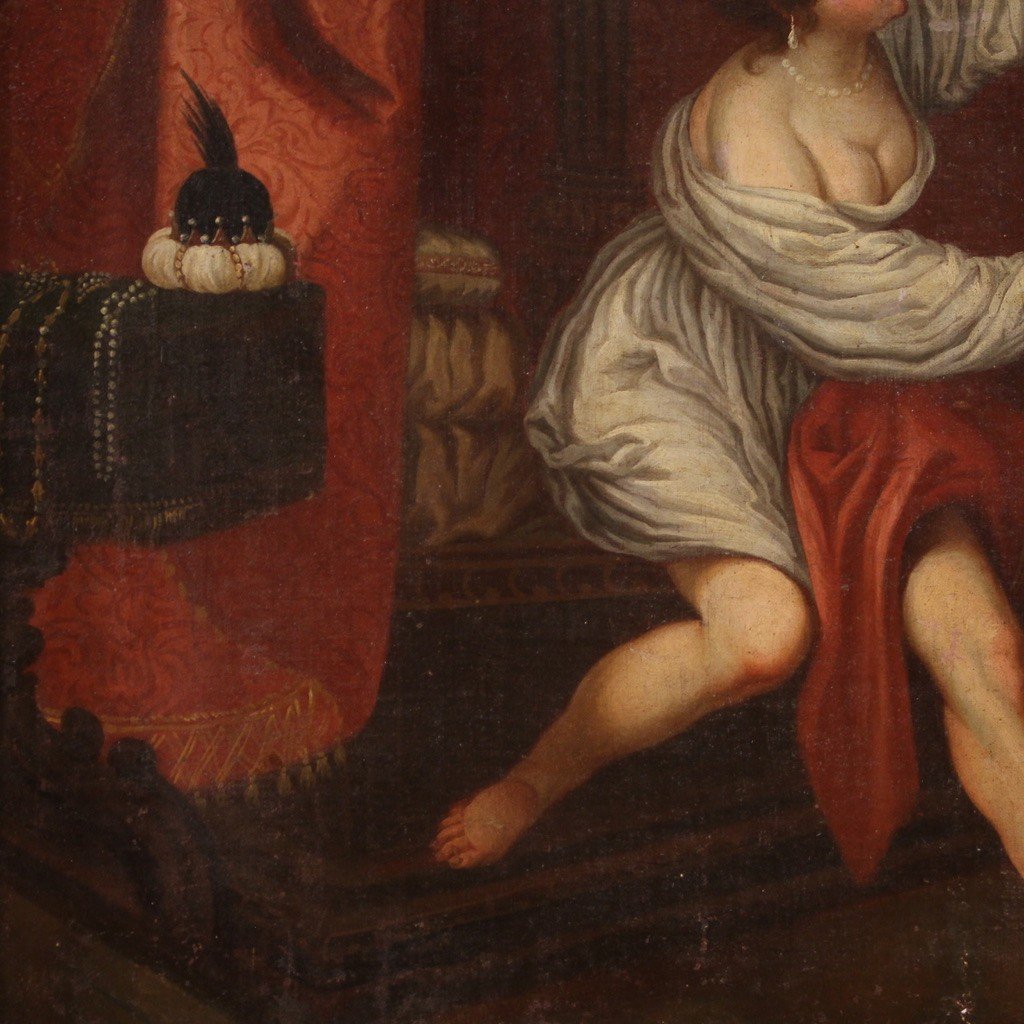 Tableau Du 18ème Siècle, Joseph Et La Femme De Putiphar-photo-6