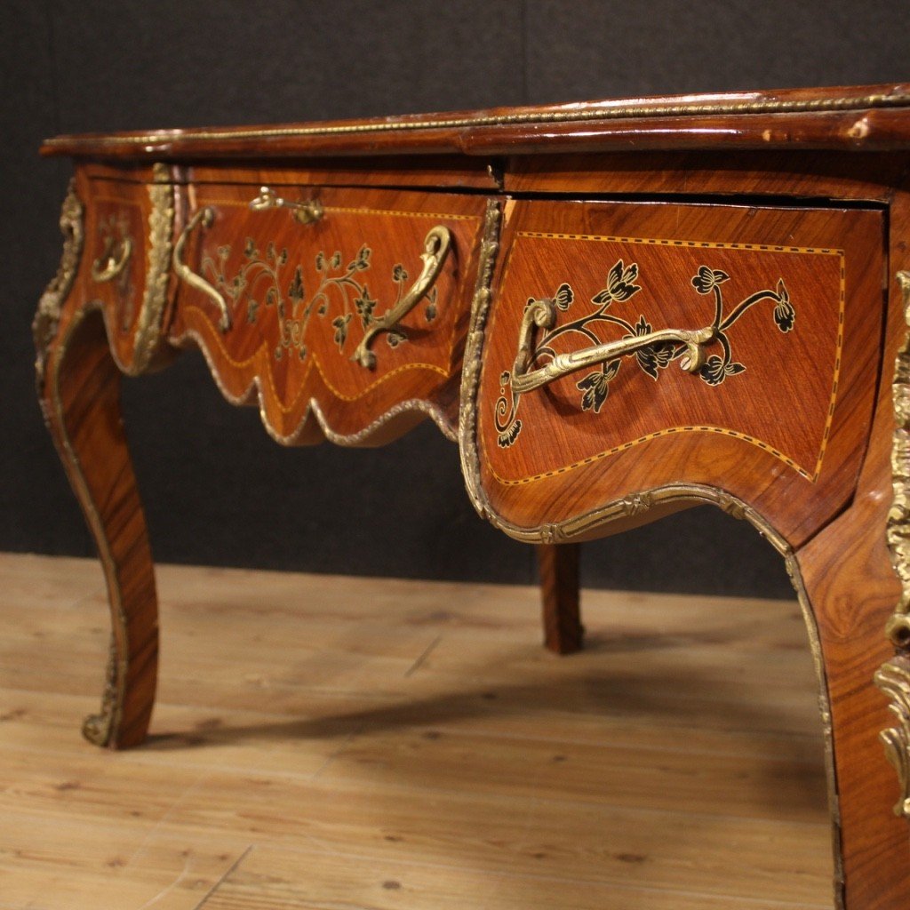 Italian Inlaid Writing Desk In Napoleon III Style-photo-4