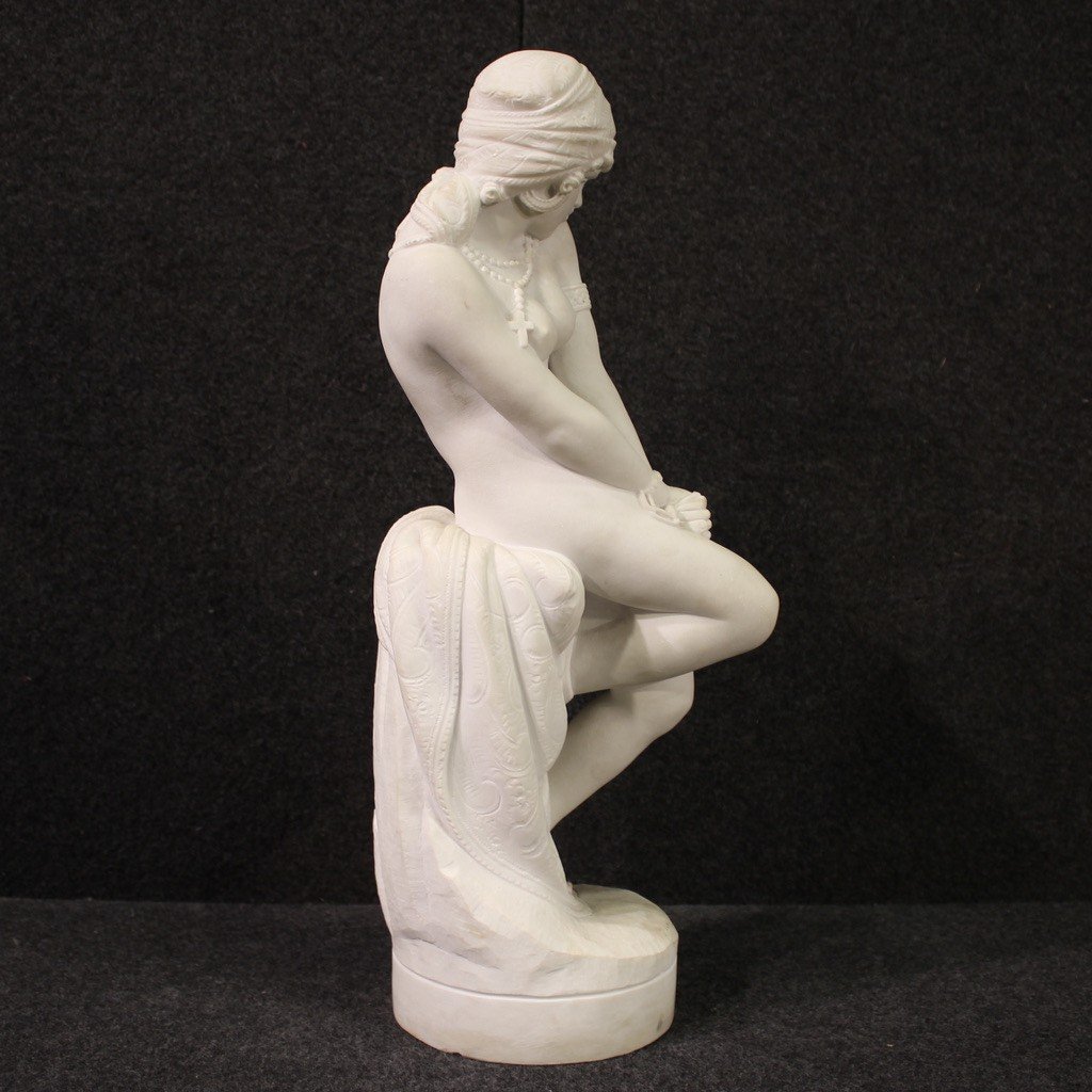 Sculpture En Marbre Du 20ème Siècle, l'émancipation De l'Esclavage-photo-4
