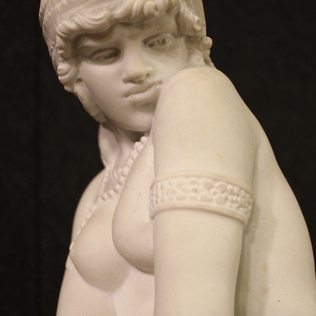 Sculpture En Marbre Du 20ème Siècle, l'émancipation De l'Esclavage-photo-2