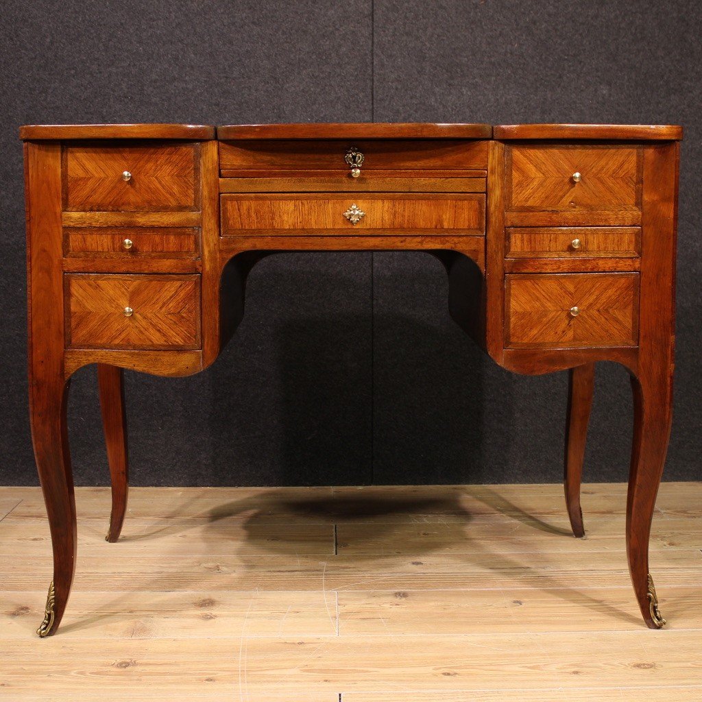 Coiffeuse Française En Bois Du 20ème Siècle-photo-3