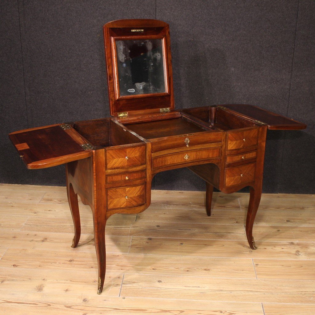 Coiffeuse Française En Bois Du 20ème Siècle-photo-4