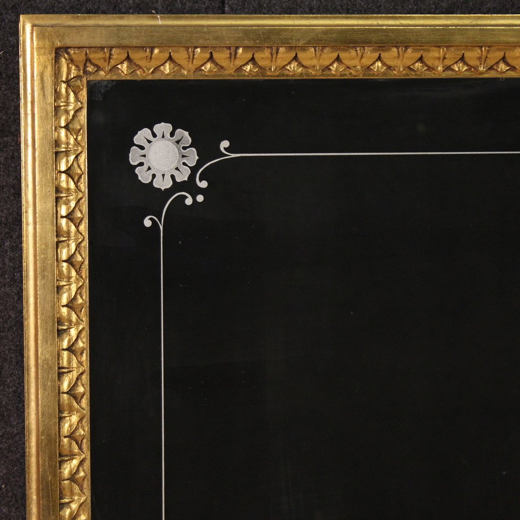 Great 20th Century Italian Overmantel Mirror-photo-4