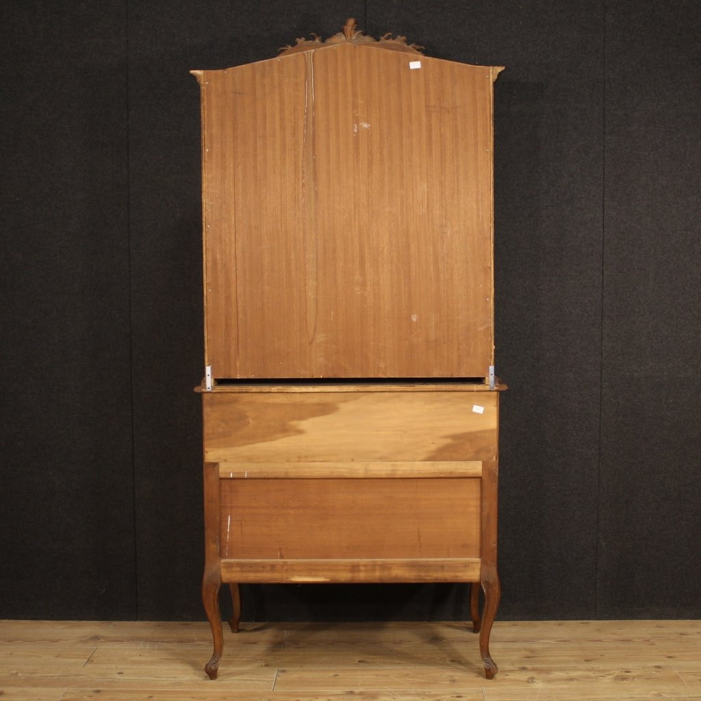 Vitrine Italienne Double Corps Des Années 1950-photo-1