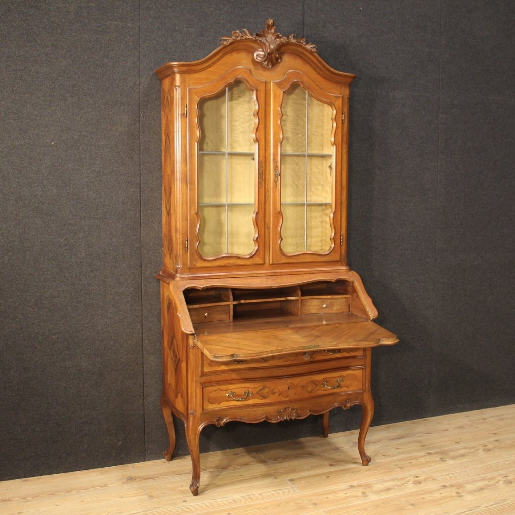 Vitrine Italienne Double Corps Des Années 1950-photo-5