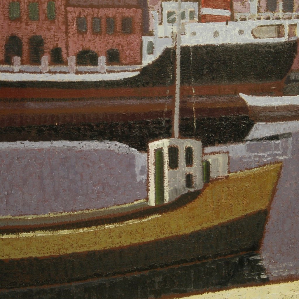 Tableau Italien Marine Signée Du 20ème Siècle-photo-4