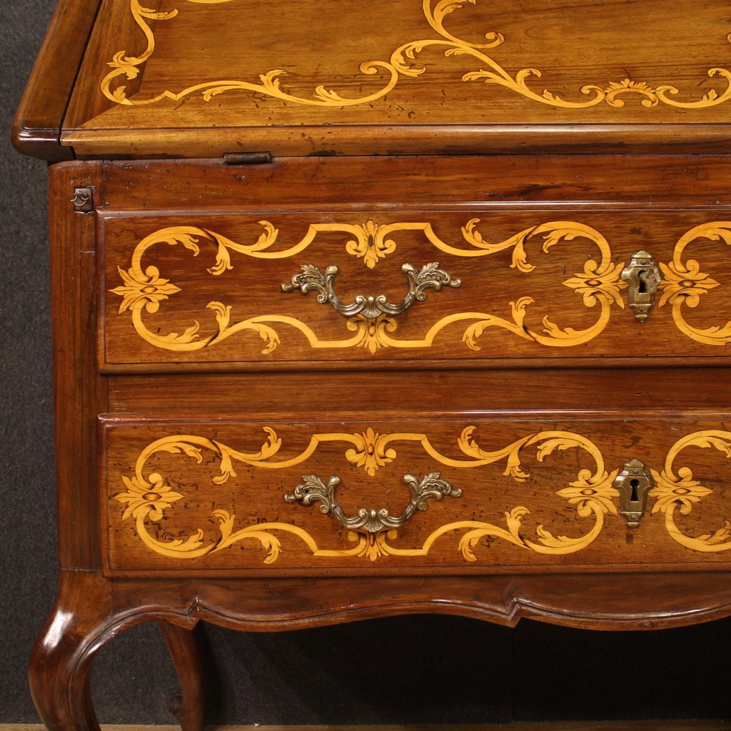 Great Italian Inlaid Bureau From The 20s-photo-8