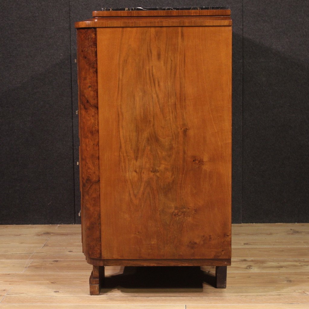 Italian 20th Century Art Deco Style Chest Of Drawers-photo-3