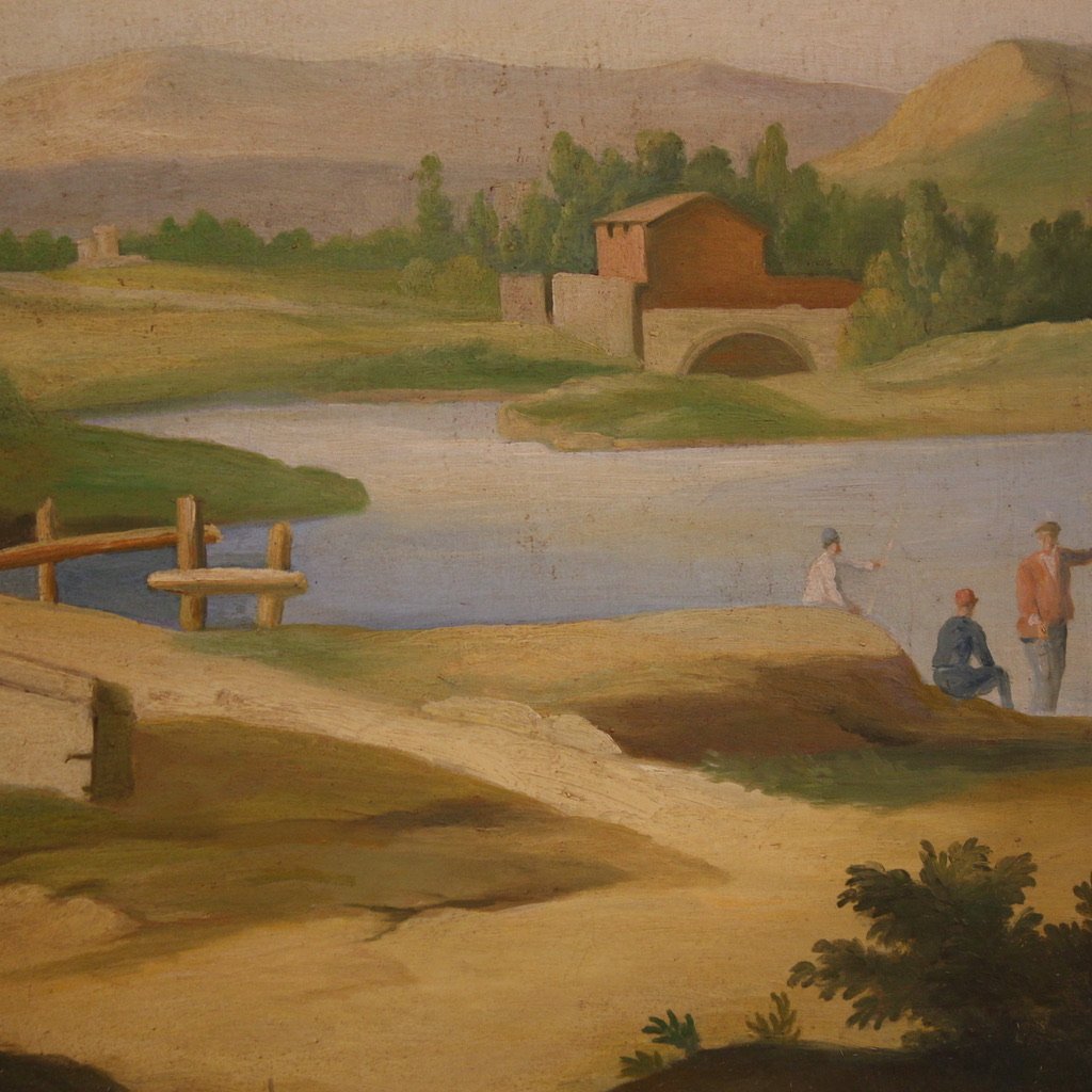 Great Landscape Painting With Figures From The 20th Century-photo-5