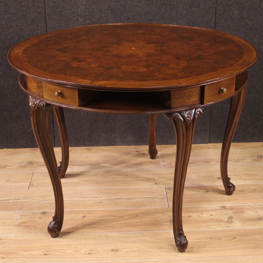 Grande Table à Jeux Italienne Du 20ème Siècle-photo-8