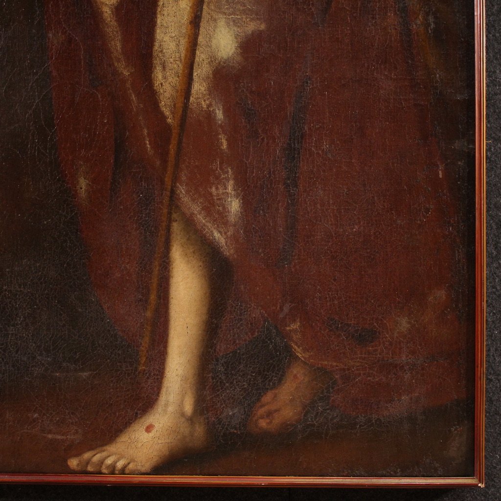 Great 17th Century Italian Painting, The Incredulity Of Saint Thomas-photo-8