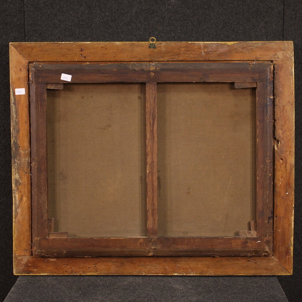 Tableau ancien italien jeux de chérubins du 17ème siècle-photo-7