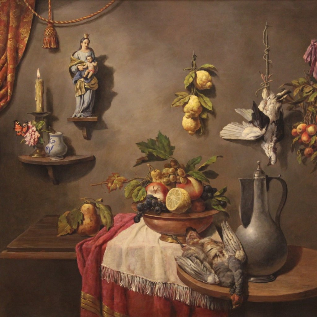 Tableau italien nature morte du 20ème siècle-photo-4