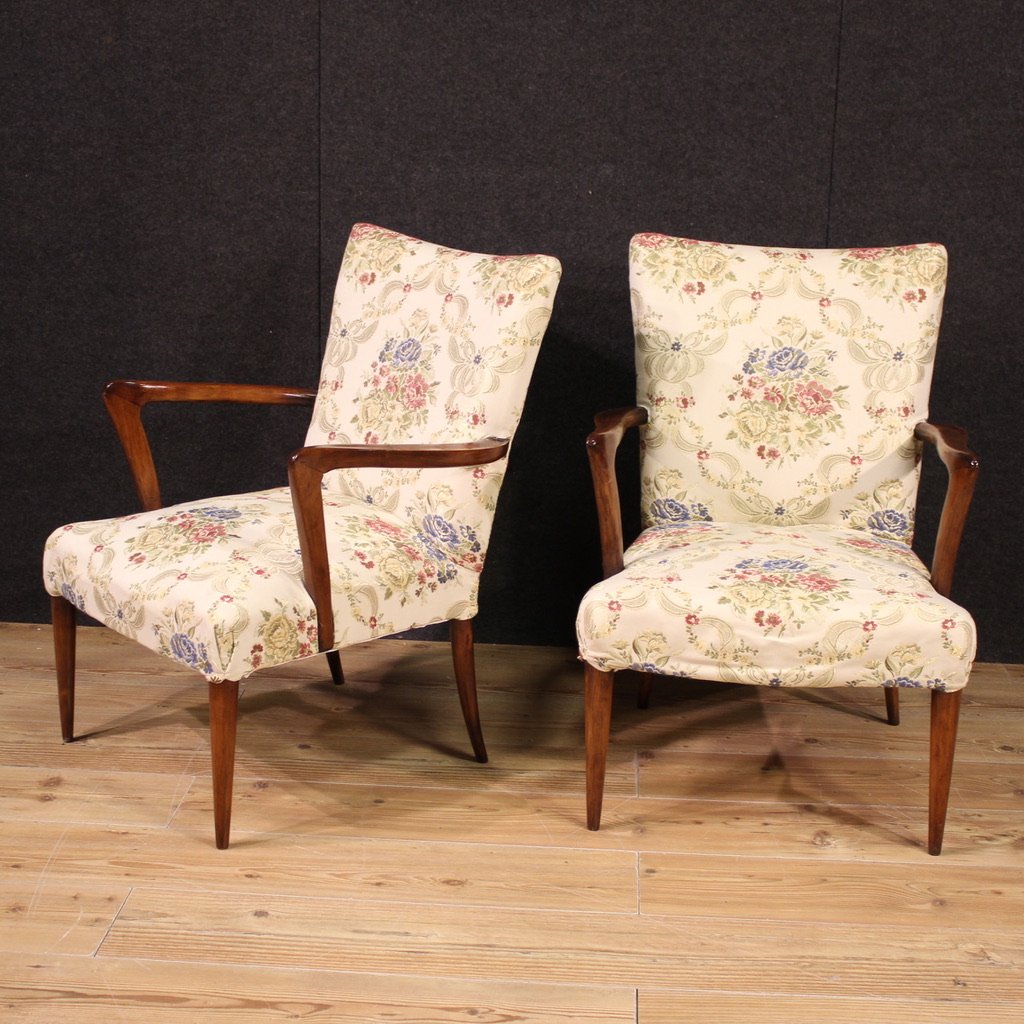 Pair Of 20th Century Italian Armchairs-photo-8