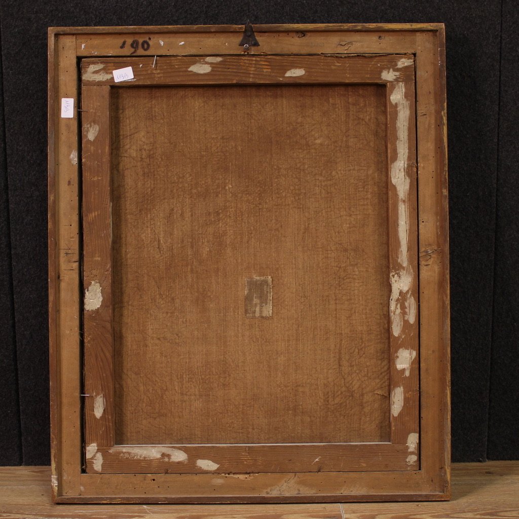 Peinture italienne du 19ème siècle, Madone en prière-photo-5