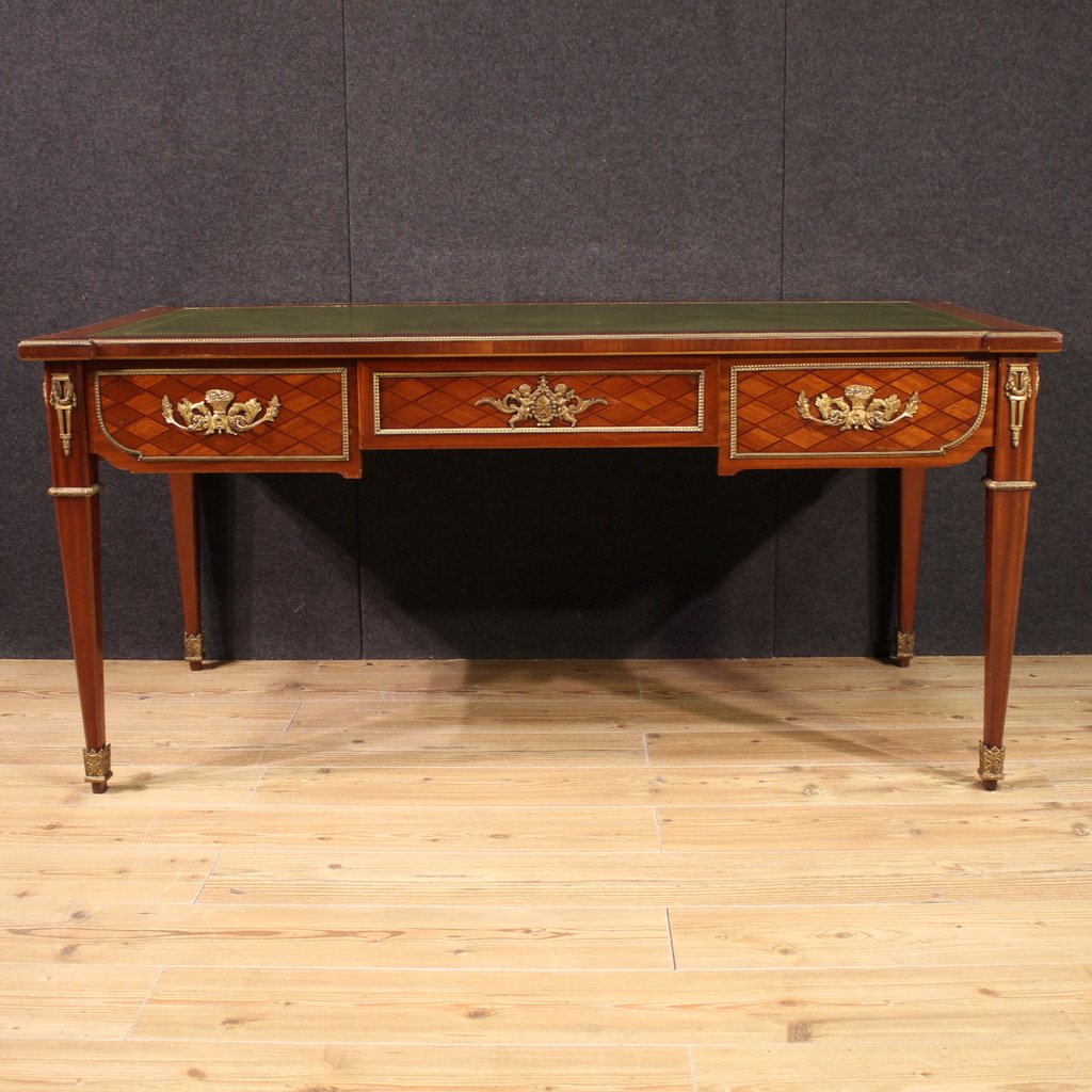 20th Century French Louis XVI Style Writing Desk-photo-3