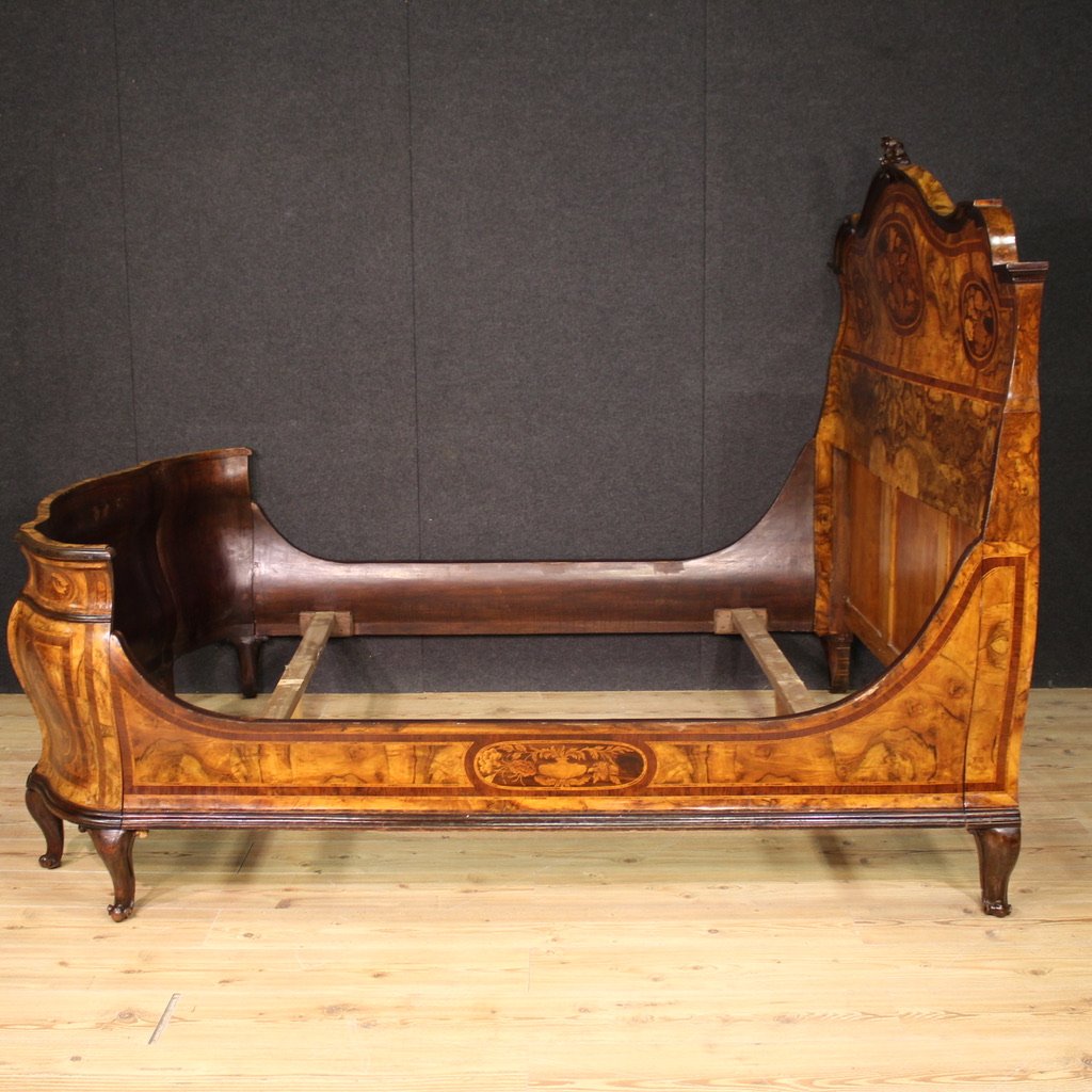 Lombard Double Bed In Louis XV Style From The 20th Century-photo-7