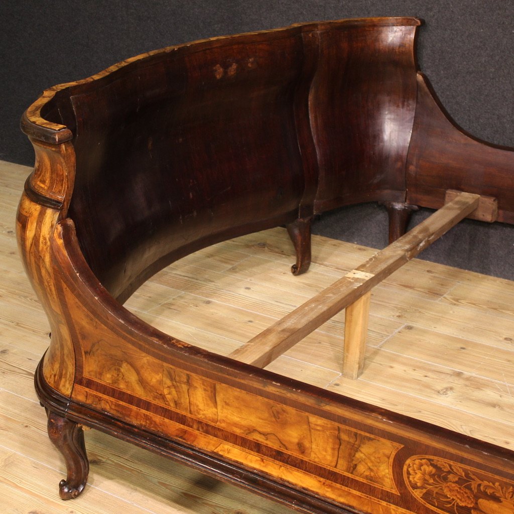 Lombard Double Bed In Louis XV Style From The 20th Century-photo-8