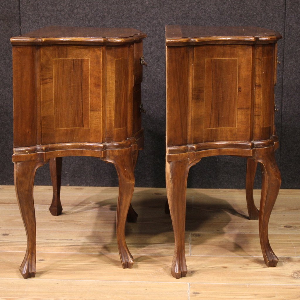 Pair Of Venetian Bedside Tables From The Mid-20th Century-photo-5