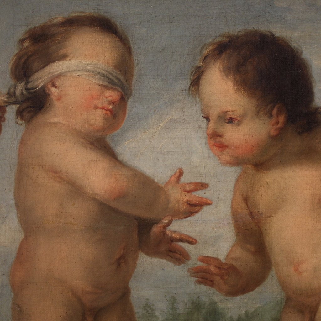 Peinture rococo du 18ème siècle, Jeu des chérubins-photo-5