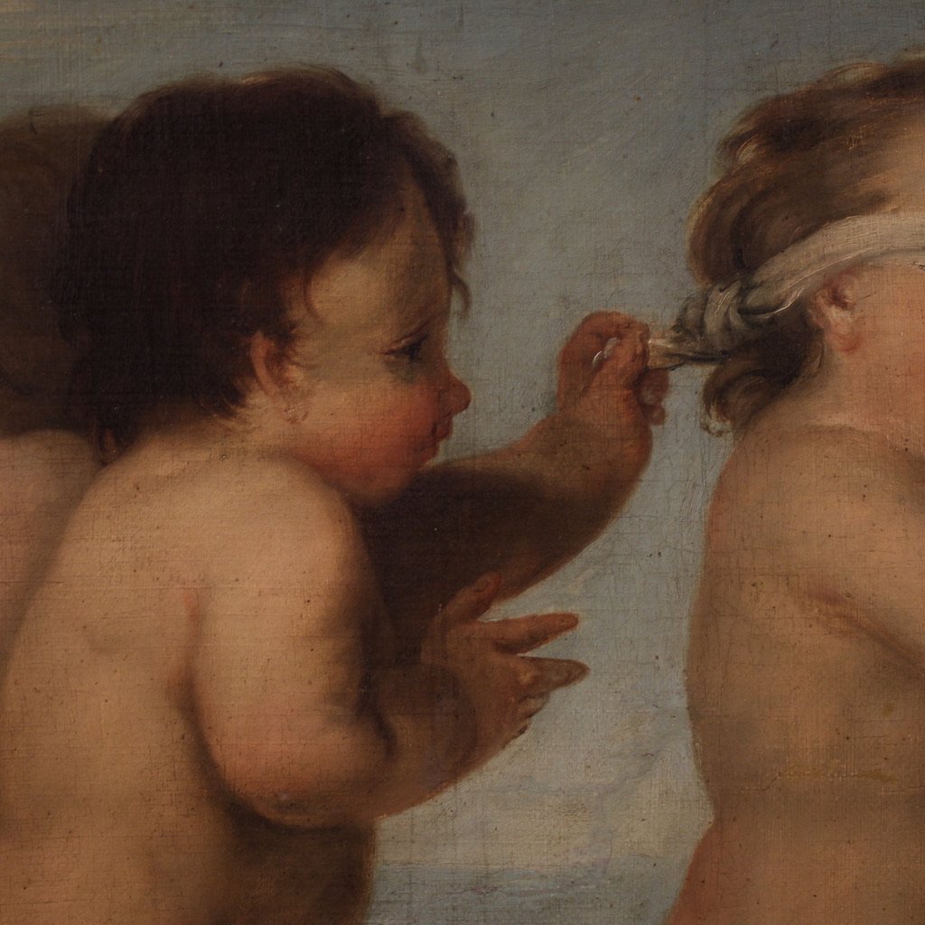 Peinture rococo du 18ème siècle, Jeu des chérubins-photo-7